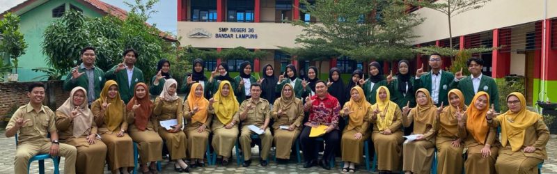 Penyerahan Mahasiswa PPL di SMPN 36 Bandar Lampung
